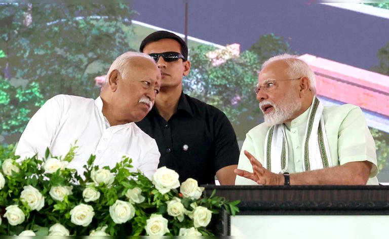 RajneetiGuru.com - प्रधानमंत्री ने भागवत के 'परिवर्तनकारी' आरएसएस कार्यकाल की प्रशंसा की - Ref by MSN