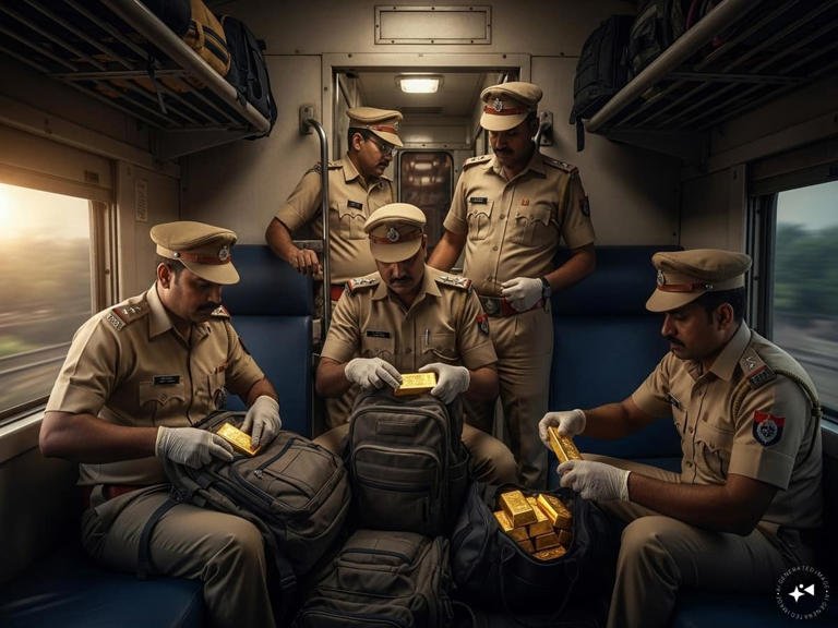 RajneetiGuru.com - वर्दी के पीछे डकैत चलती ट्रेन में चार पुलिसकर्मियों ने की ₹1.44 करोड़ की सोना लूट - Image Credited by MoneyControl