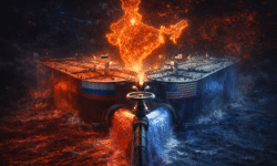 RajneetiGuru.com - व्यापारिक समझौता या देश का सौदा राहुल गांधी ने 'अमेरिकी दबाव' को लेकर मोदी पर साधा निशाना -AI Generated Image