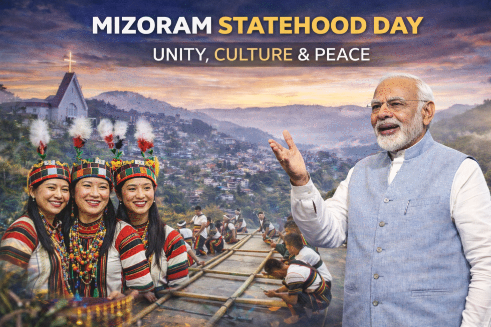 RajneetiGuru.com - पीएम मोदी ने मिजोरम की जीवंत विरासत को सराहा - AI Generated Image