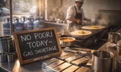 RajneetiGuru.com - पश्चिम एशिया संघर्ष का असर बेंगलुरु की थाली पर; रेस्तरां ने कम किया मेनू - AI Generated Image