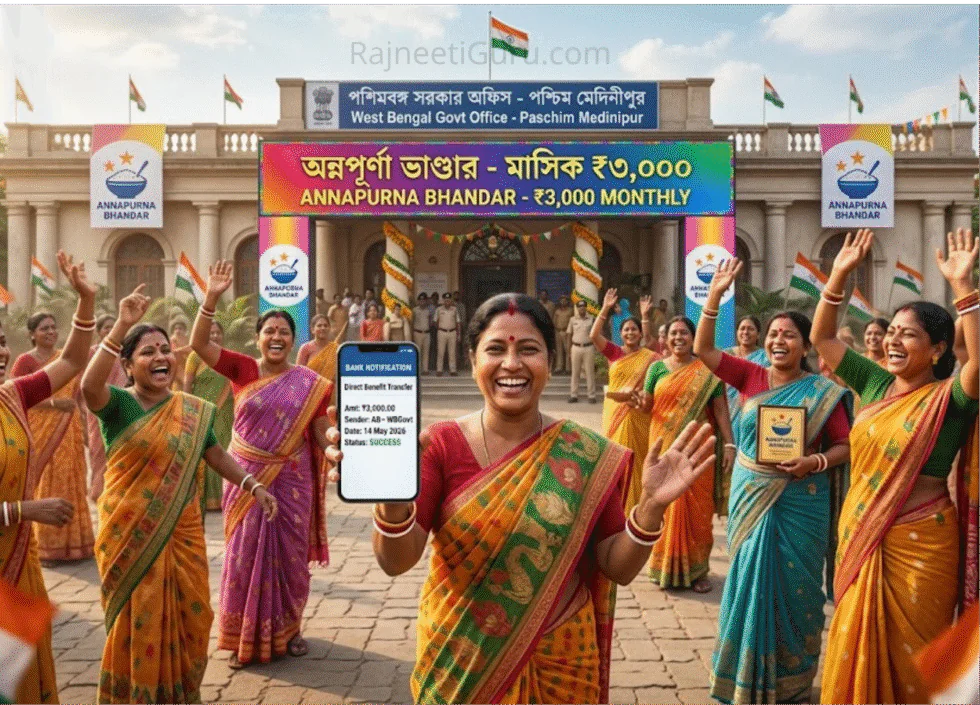 लक्ष्मी भंडार जारी; भाजपा का अन्नपूर्णा भंडार से ₹3,000 का वादा - RajneetiGuru.com